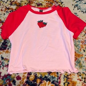 pink strawberry crop